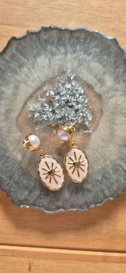 Solstice Pearl Drop Earrings