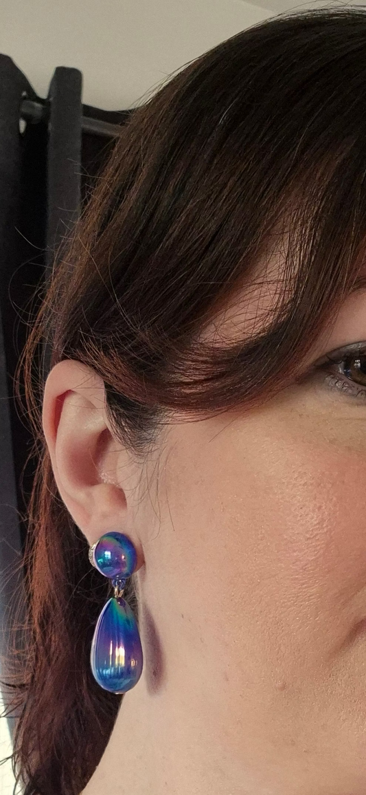 Candy Shell Teardrop Earrings