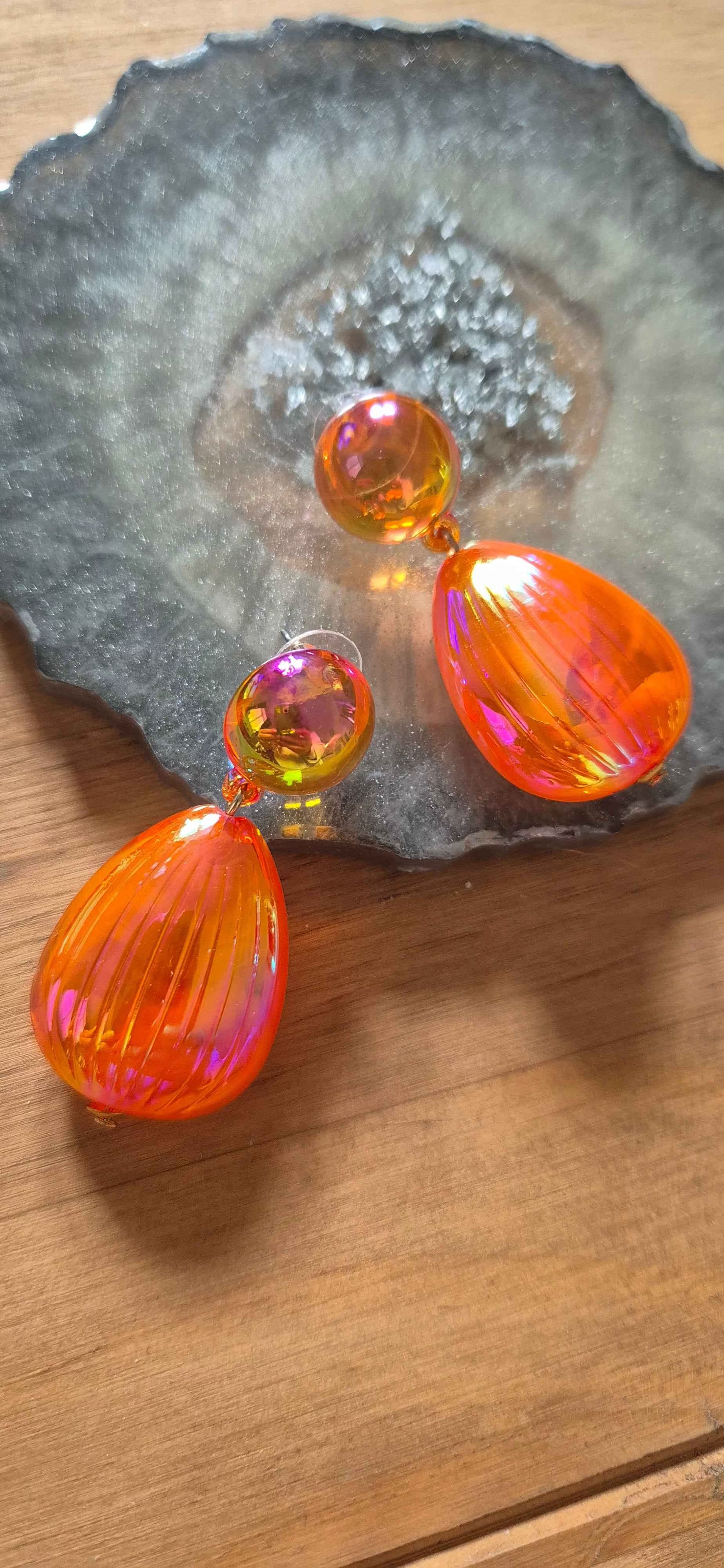 Candy Shell Teardrop Earrings