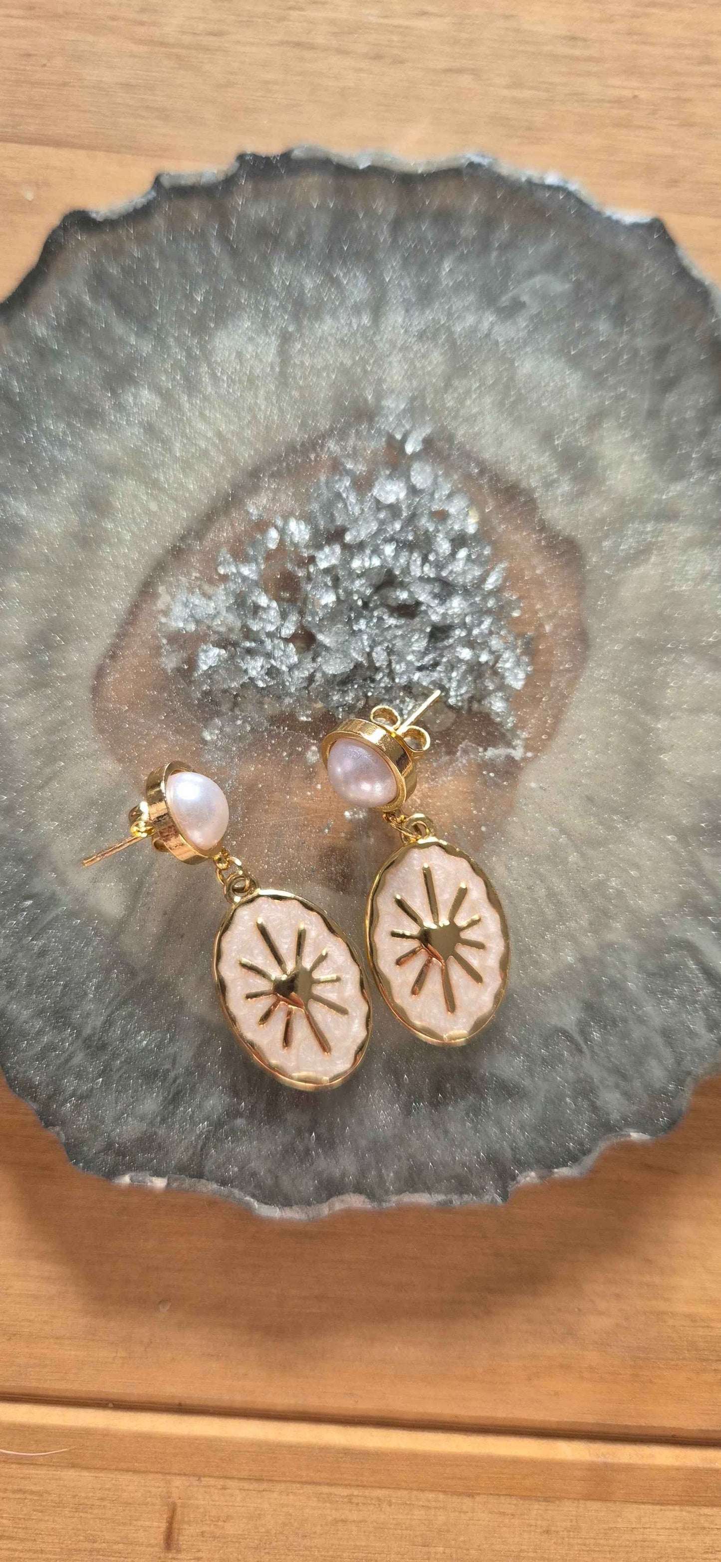 Solstice Pearl Drop Earrings