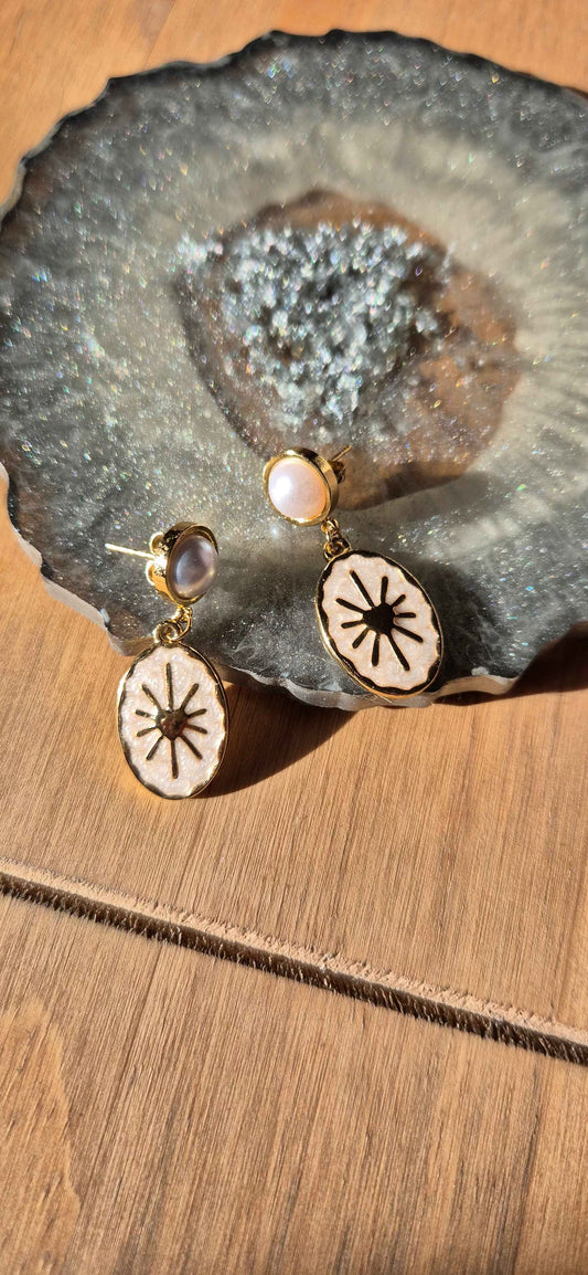 Solstice Pearl Drop Earrings