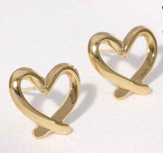 Love Heart Studs