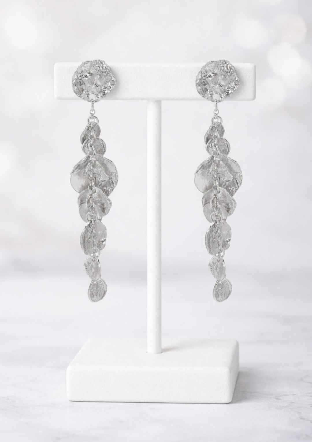 Cascade Coin Drop Earrings