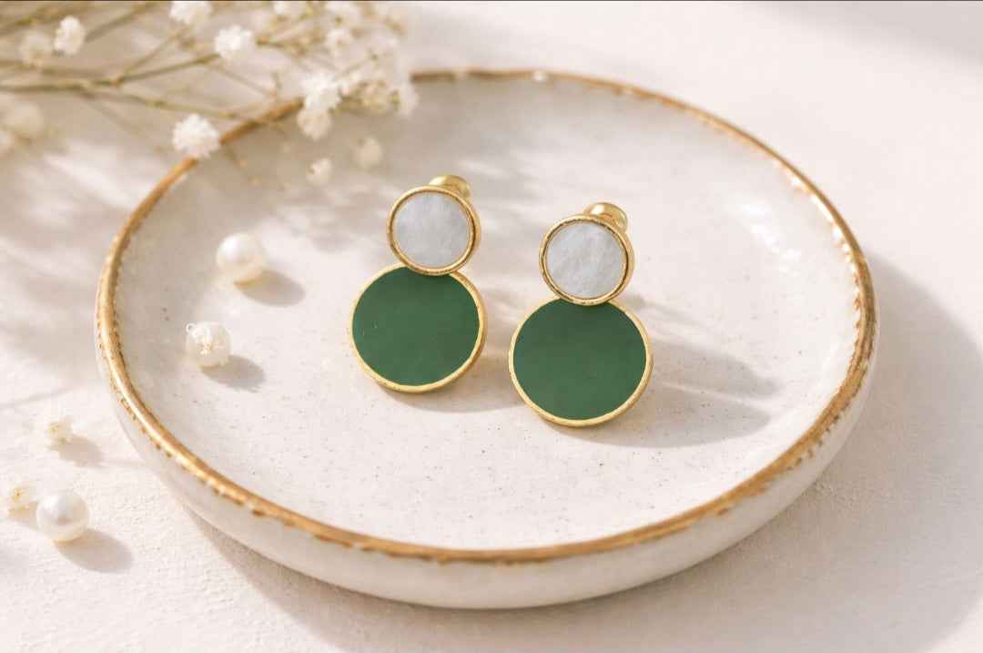 Halo Pearl Drop Earrings